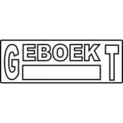 stempel GEBOEKT